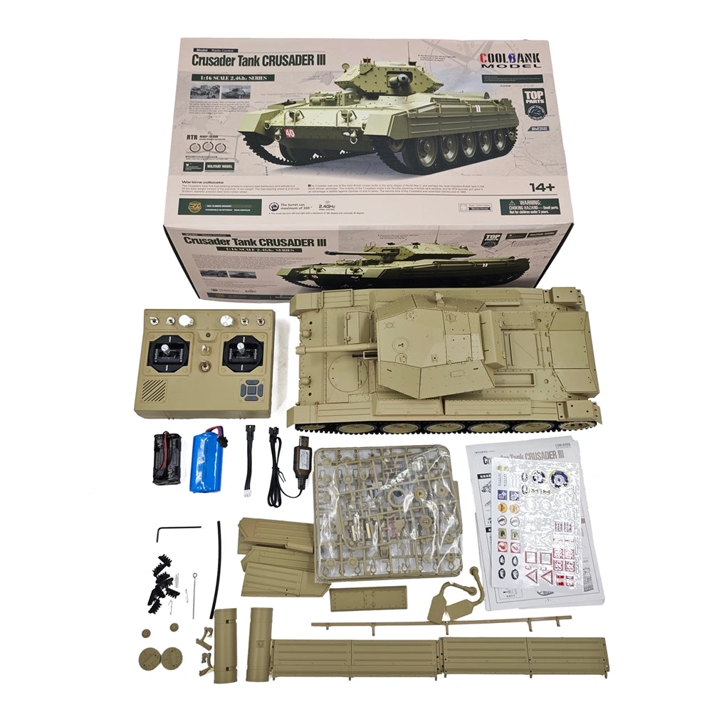 CoolBank Crusader RC Tank – 1/16 Scale, Action-Packed Fun!