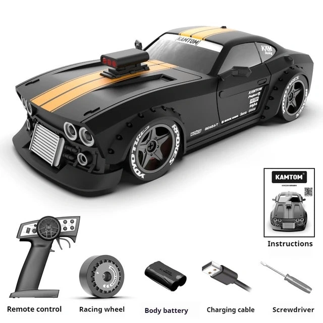 KAMTOM KM3299: 1/32 Drift RC Car - 30km/h Speed & LED Lights!